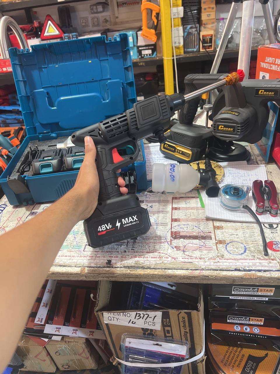 كرشار ببطارية 48v فيه زوج بطاريات 🔋